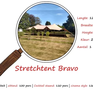 Stretchtent Bravo (12,5m x 10m)
