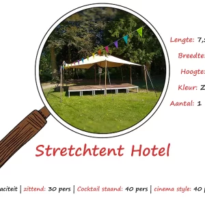 Stretchtent Hotel (7,5m x 6m)