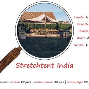 Stretchtent India (6,5m x 5m)