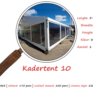 Kadertent 10m
